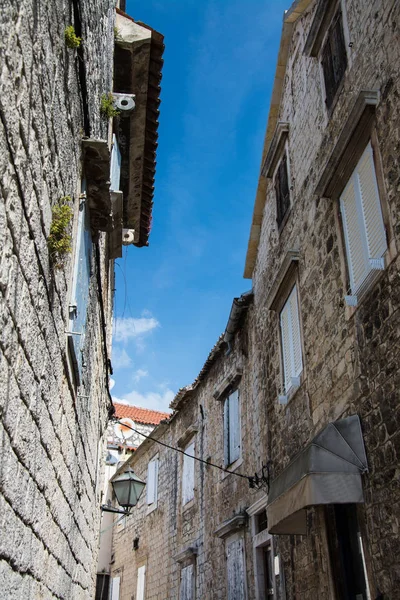 Trogir Una Ciudad Ubicada Condado Split Dalmacia Estado Estadounidense Croacia — Foto de Stock