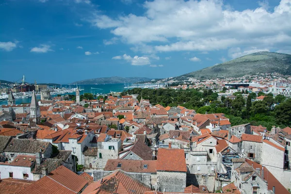 Trogir Ist Eine Historische Stadt Und Hafen Der Adriatischen Küste — Stockfoto