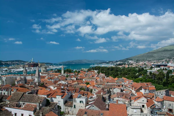 Trogir Ist Eine Historische Stadt Und Hafen Der Adriatischen Küste — Stockfoto