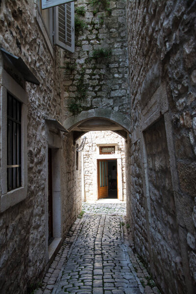 Trogir is a historic town and harbour on the Adriatic coast in Split-Dalmatia County, Croatia,