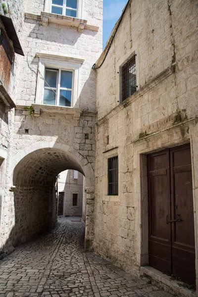 Trogir Miasto Port Wybrzeżu Adriatyku Split Dalmacja Chorwacja — Zdjęcie stockowe