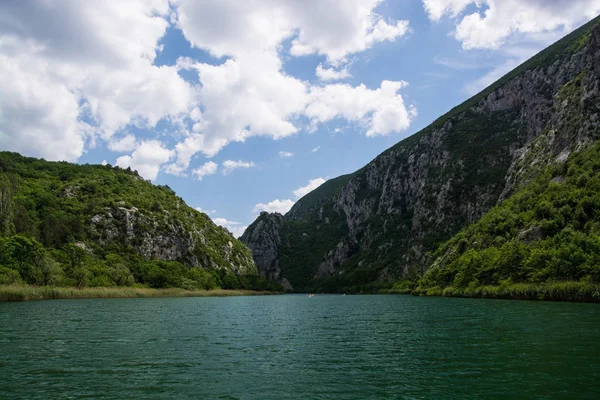 Cetina Est Une Rivière Dans Sud Croatie Jette Dans Mer — Photo