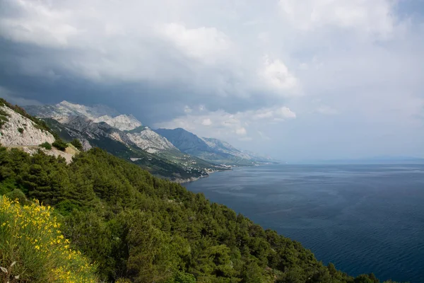Die Makarska Riviera Ist Ein Teil Der Kroatischen Küste Des — Stockfoto