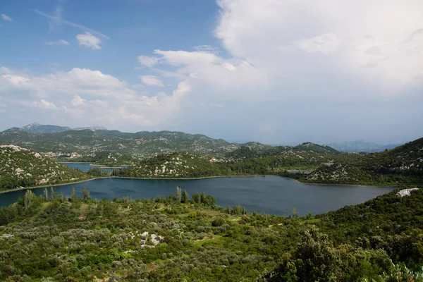 Les Lacs Bacina Sont Situés Dalmatie Croatie Les Lacs Sont — Photo