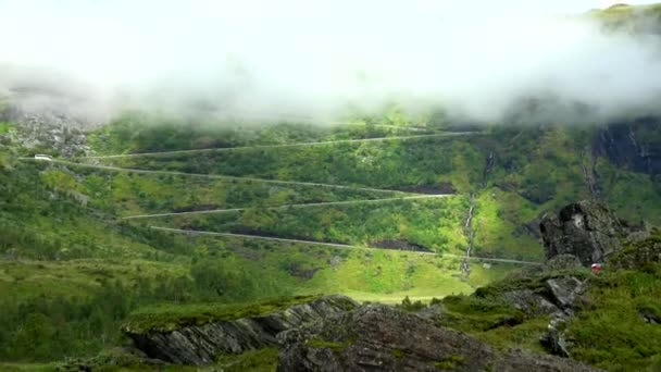 Myrkdalen Kuzeyinde Şehir Voss Hordaland Norveç Bölgede Bir Vadi Olduğunu — Stok video