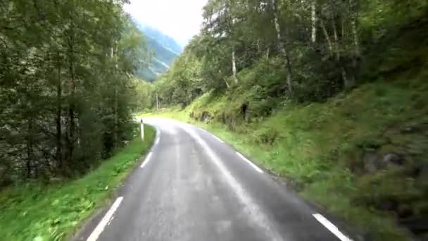 Briksdalsbreen Mest Lättillgängliga Och Mest Kända Armarna Glaciären Jostedalsbreen — Stockvideo