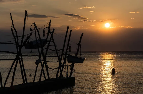 Savudrija Coastal Settlement Northwestern Istria Croatia Known Its Hanging Boats — Stock Photo, Image