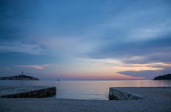 Rovinj Adalah Sebuah Kota Kroasia Yang Terletak Utara Laut Adriatik — Stok Foto