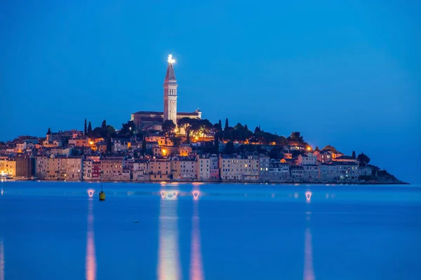 Rovinj Egy Horvátországi Város Adriai Tenger Északi Részén Horvátországban — Stock Fotó