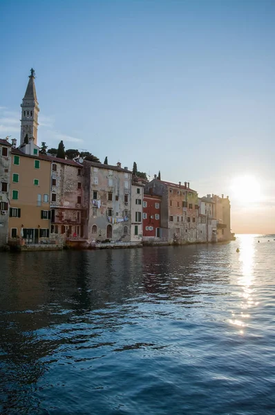 Rovinj Egy Horvátországi Város Adriai Tenger Északi Részén Horvátországban — Stock Fotó