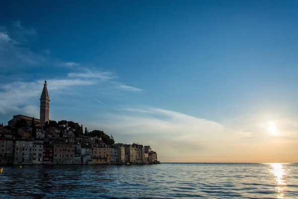 Rovinj Adalah Sebuah Kota Kroasia Yang Terletak Utara Laut Adriatik — Stok Foto