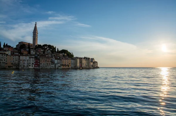 Rovinj Egy Horvátországi Város Adriai Tenger Északi Részén Horvátországban — Stock Fotó