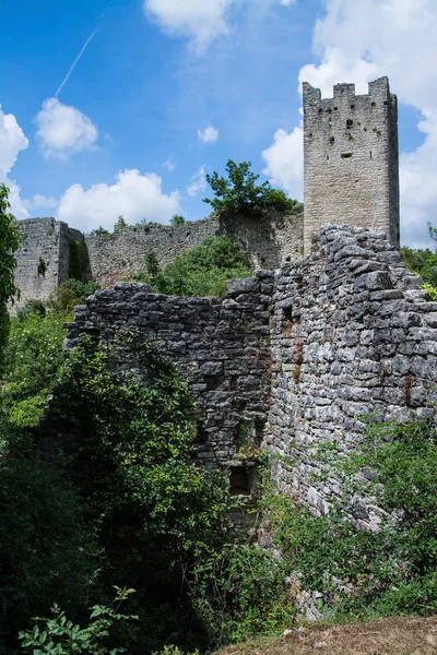 Dvigrad Uma Cidade Medieval Abandonada Centro Ístria Croácia — Fotografia de Stock