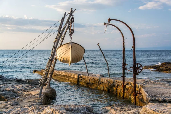 Savudrija Adalah Pemukiman Pesisir Barat Laut Istria Kroasia Dan Dikenal Stok Lukisan  