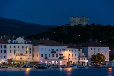 Senj is an old town on the upper Adriatic coast in Croatia. The symbol of the town is the Nehaj Fortress which was the seat of the Uskoks.  clipart