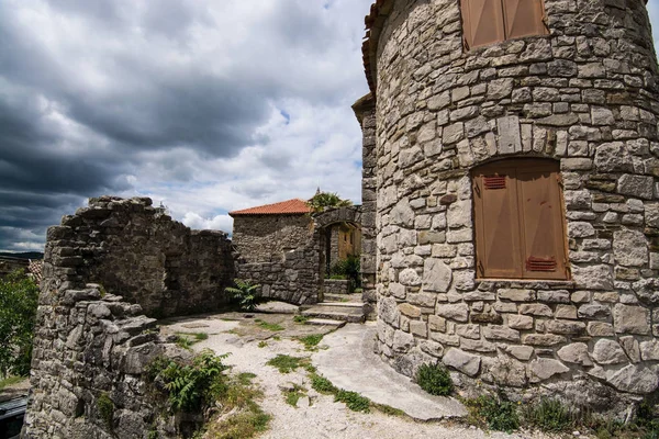 Hum Adalah Sebuah Kota Bagian Tengah Istria Barat Laut Kroasia — Stok Foto