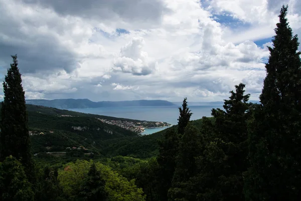 Rabac Est Une Ville Croatie Située Dans Comté Istrie — Photo