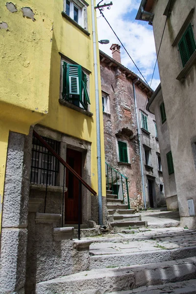 Labin Uma Cidade Croácia Localizada Distrito Istria — Fotografia de Stock