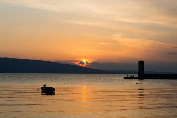 Senj Adalah Sebuah Kota Tua Pantai Adriatik Atas Kroasia Simbol — Stok Foto