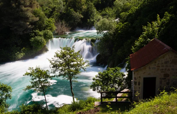 Krka Nemzeti Park Egyik Nemzeti Park Dalmácia Horvátország — Stock Fotó