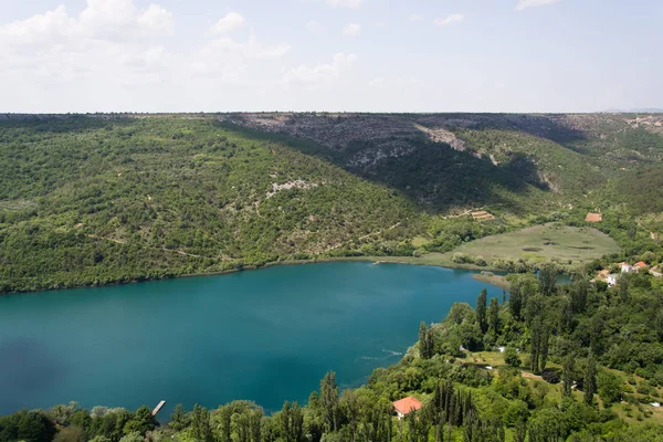 Krka National Park Nationalparkerne Dalmatien Kroatien - Stock-foto