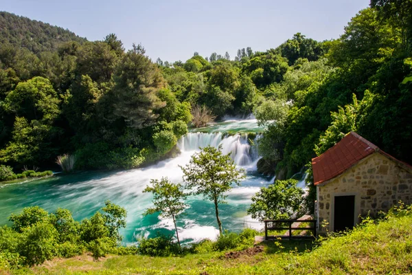 Taman Nasional Krka Adalah Salah Satu Taman Nasional Dalmatia Kroasia — Stok Foto