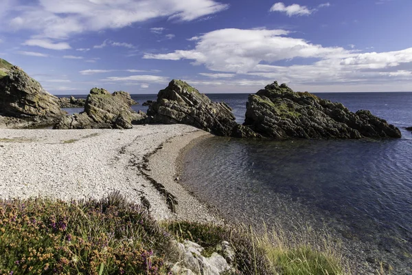 Bow Fiddle Rock Естественная Морская Арка Около Портнокаки Северо Восточном — стоковое фото