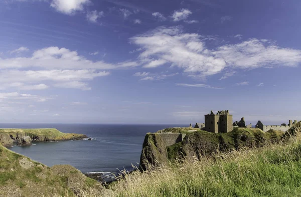 Dunnottar Κάστρο Είναι Ένα Ερείπιο Του Κάστρου Aberdeenshire Στη Σκωτία — Φωτογραφία Αρχείου