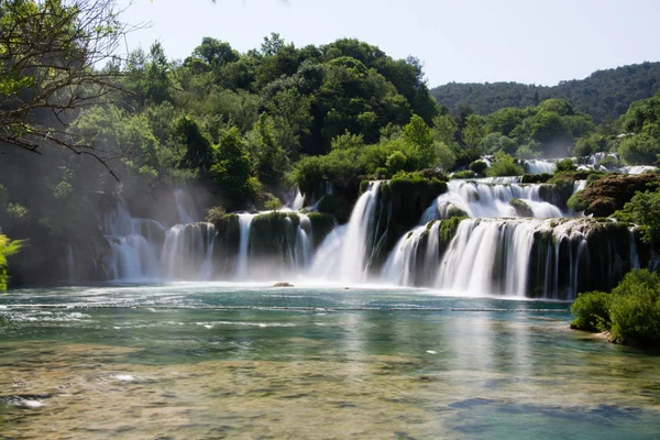 Taman Nasional Krka Adalah Salah Satu Taman Nasional Dalmatia Kroasia Stok Lukisan  