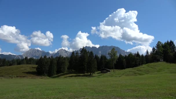 Karwendel Jest Największym Pasmo Górskie Północnych Alp Wapiennych — Wideo stockowe