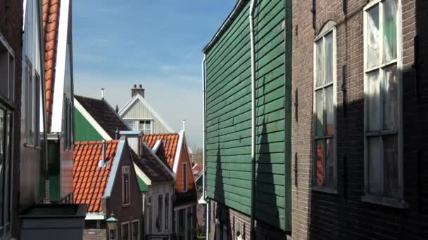 Volendam Pequeño Pueblo Del Distrito Nordholland Países Bajos — Vídeos de Stock