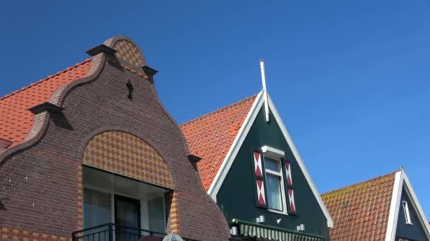 Volendam Piccolo Villaggio Nel Distretto Nordholland Paesi Bassi — Video Stock