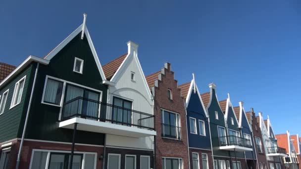 Volendam Uma Vila Localizada Distrito Nordholland Países Baixos — Vídeo de Stock