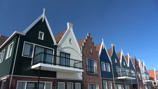 Volendam Uma Vila Localizada Distrito Nordholland Países Baixos — Vídeo de Stock