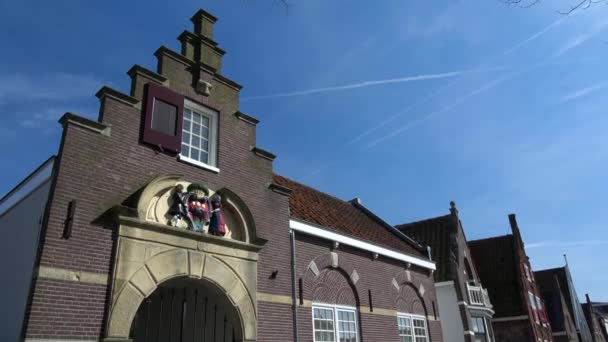 Edam Liten Stadsdelen Nordholland Nederländerna — Stockvideo