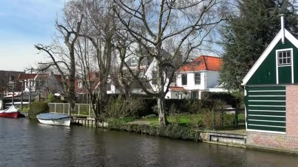 Edam Είναι Ένα Μικρό Χωριό Στην Περιοχή Nordholland Ολλανδία — Αρχείο Βίντεο
