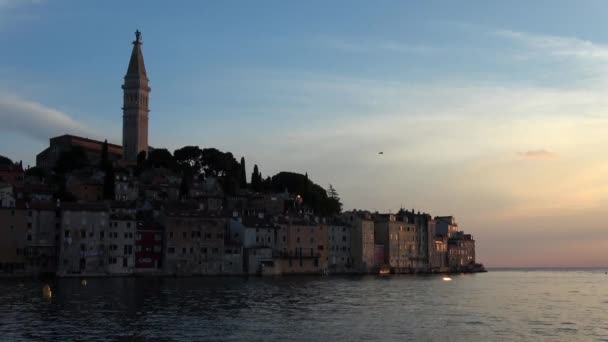 Rovinj Est Une Ville Croatie Située Nord Mer Adriatique Croatie — Video