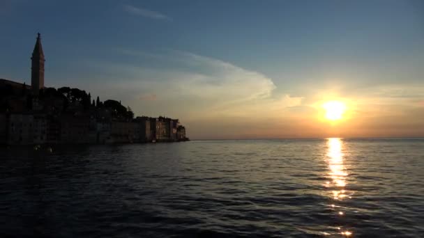 Rovinj Una Ciudad Croacia Situada Mar Adriático Norte Croacia — Vídeo de stock