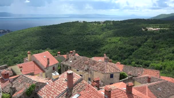 Labin Una Localidad Del Condado Istria Croacia — Vídeos de Stock