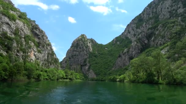Cetina River Southern Croatia Flows Adriatic Sea — Stock Video