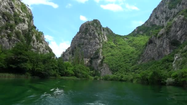 Cetina Güney Hırvatistan Bir Nehirdir Adriyatik Denizi Akar — Stok video