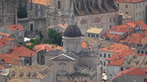 Dubrovnik Horvát Városa Adriai Tengeren Egyike Legjelentősebb Turisztikai Célpontok Földközi — Stock videók