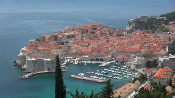 Dubrovnik Ist Eine Kroatische Stadt Der Adria Ist Eines Der — Stockvideo