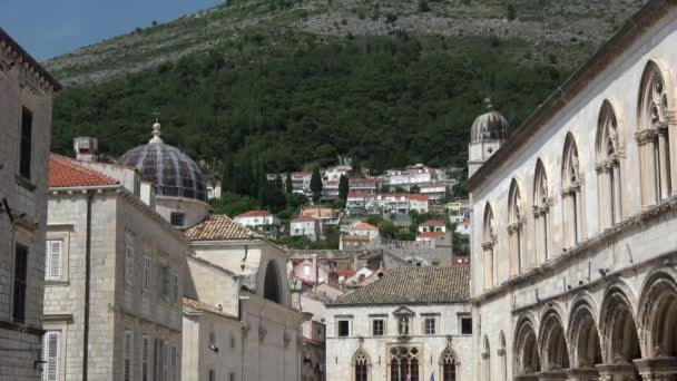 Dubrovnik Een Kroatische Stad Adriatische Zee Het Een Van Meest — Stockvideo
