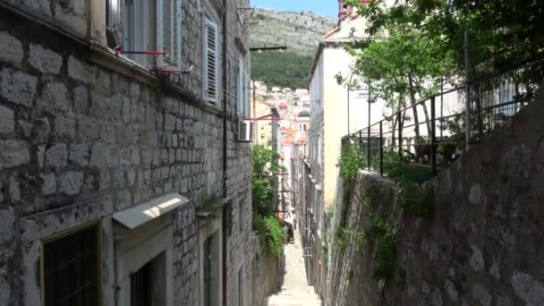 Dubrovnik Uma Cidade Croata Mar Adriático Dos Destinos Turísticos Mais — Vídeo de Stock