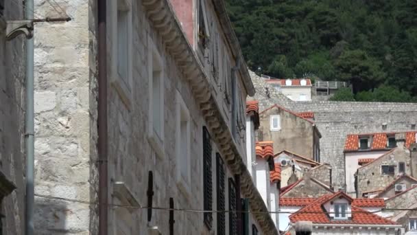 Ντουμπρόβνικ Είναι Μια Πόλη Της Κροατίας Στην Αδριατική Θάλασσα Είναι — Αρχείο Βίντεο