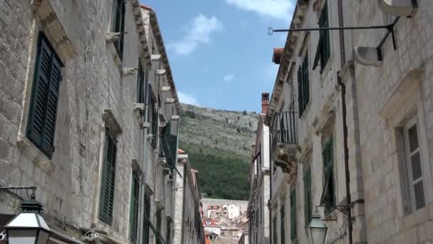 Dubrovník Chorvatské Město Pobřeží Jaderského Moře Jeden Nejvýznamnějších Turistických Cílů — Stock video