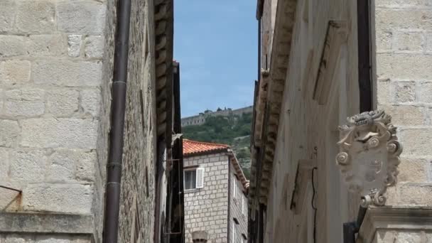 Ντουμπρόβνικ Είναι Μια Πόλη Της Κροατίας Στην Αδριατική Θάλασσα Είναι — Αρχείο Βίντεο