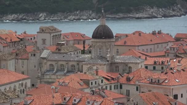 Dubrovník Chorvatské Město Pobřeží Jaderského Moře Jeden Nejvýznamnějších Turistických Cílů — Stock video
