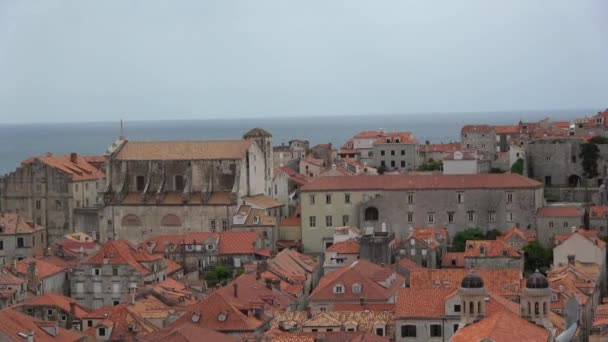 Dubrovnik Een Kroatische Stad Adriatische Zee Het Een Van Meest — Stockvideo